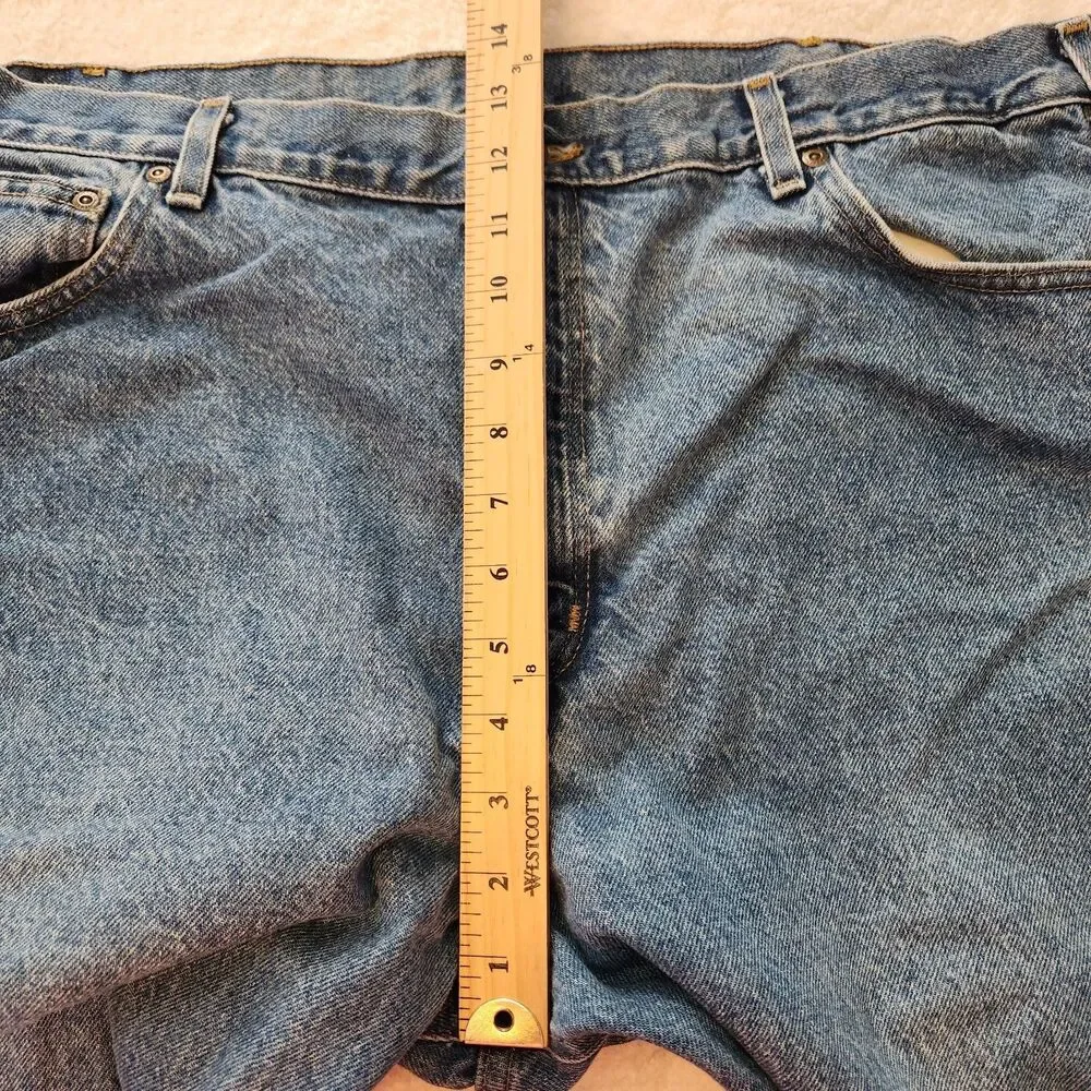 Carhartt Men's Relaxed Fit B160 DST Straight Leg Blue Jeans 40x29* Work Farm
